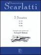 Three Sonatas K. 113, K. 380 & K. 466 Guitar and Fretted sheet music cover
